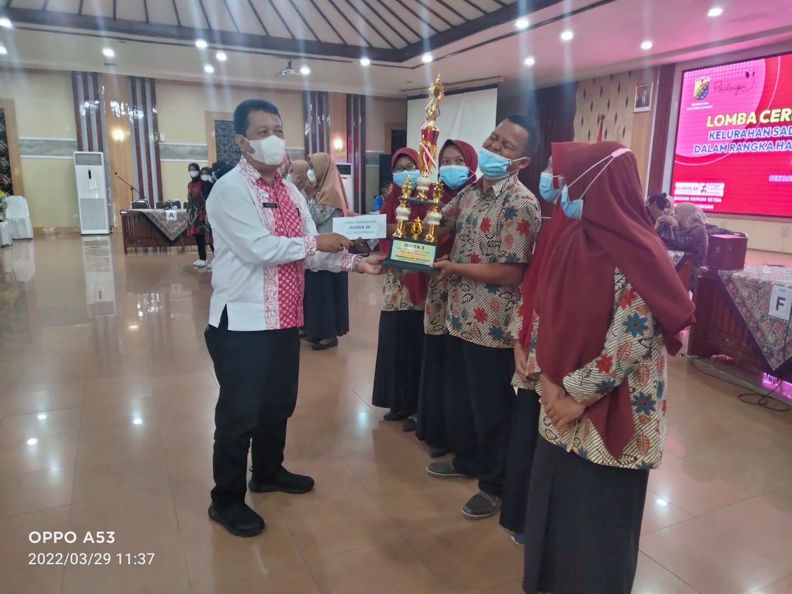 Penerimaan Juara Iii Lomba Cerdas Cermat Kelurahan Tirto Kota